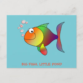 Postal PEIXE GRANDE, PEQUENO PÉ - Cartão de Posto