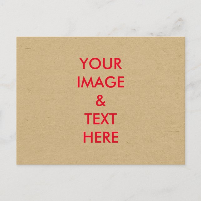 Postal Personalizado Personalizado Seu Próprio Cartão Pos (Frente)
