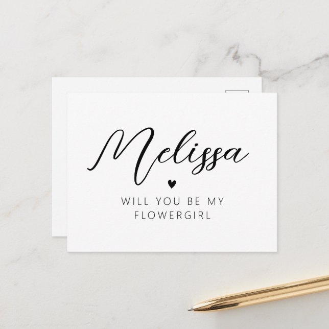 Postal personalizado será o cartão flerirl (Frente/Verso In Situ)