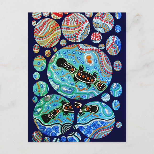 Postal Platypus que sonha o cartão (Frente)