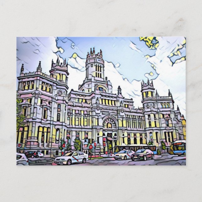 Postal Plaza de Cibeles Cartão (Frente)