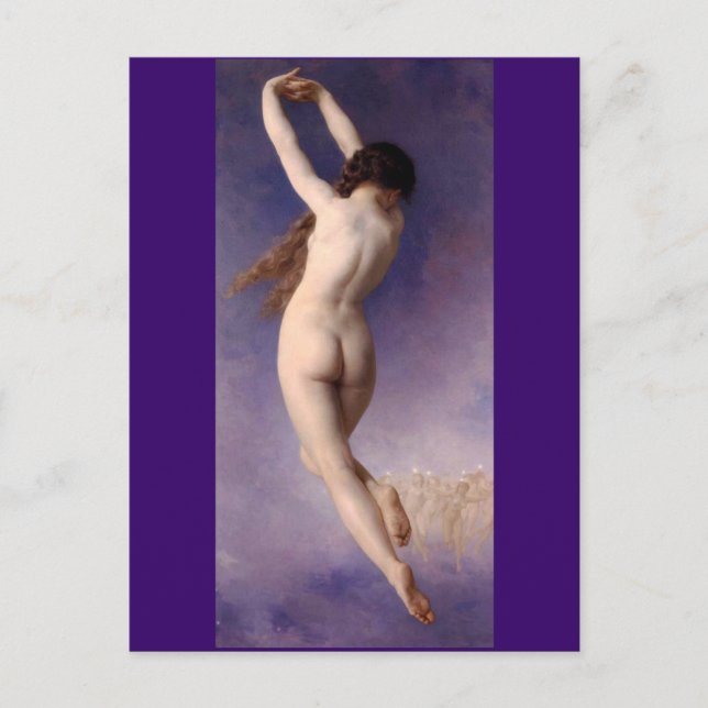 Postal Pleiad perdido - cartão de Bouguereau (Frente)