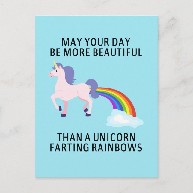 Postal Pode seu dia ser um cartão mais bonito (Frente)