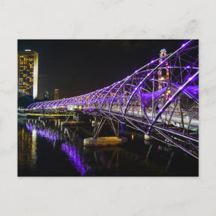 Postal Ponte da hélice, Singapore - cartão
