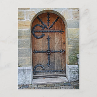 Postal Porta no cartão do castelo de Neuschwanstein