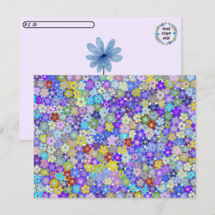 Postal Pós-travessia - Belo Cartão Oral Colorido