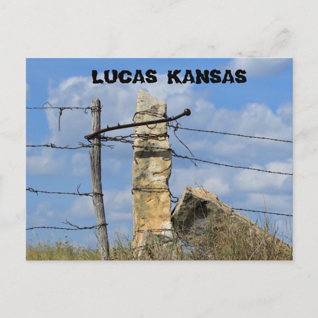 Postal Posto de cerca Postada de Kansas Stone, Cartão Pos (Frente)