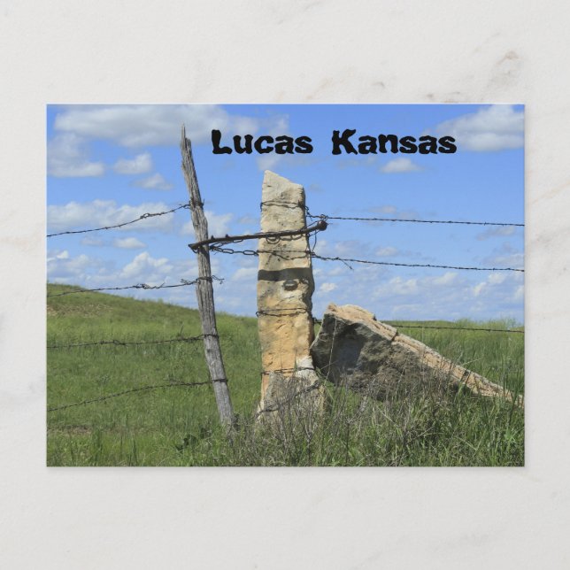 Postal Posto de cerca Postada de Kansas Stone, Cartão Pos (Frente)