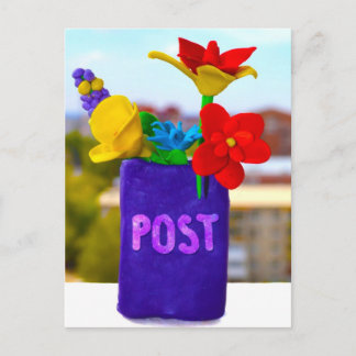 Postal Posto de Flores - Cartão