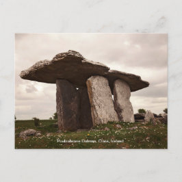 Postal Poulnabrone Dolmen Portal Tomb Irlanda Cartão post