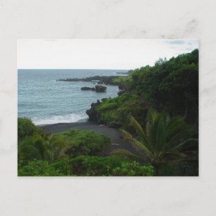 Postal Praia na estrada para Hana, Cartão de Posto Maui 