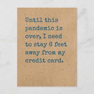 Postal Preciso ficar a 6 pés do meu cartão de crédito