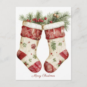 Postal Presépio e elegante cartão de Natal