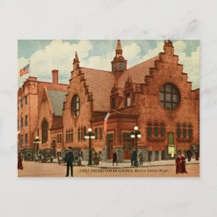 Postal Primeira igreja presbiteriana Houston, cartão de