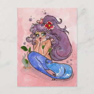 Postal "PROFUNDAMENTE" no cartão do pensamento por