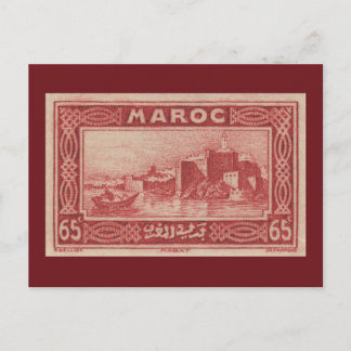 Postal Rabat, Marrocos - cartão