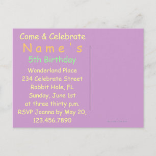 Postal Rabbit em Alice no País das Maravilhas ~ Cartão 