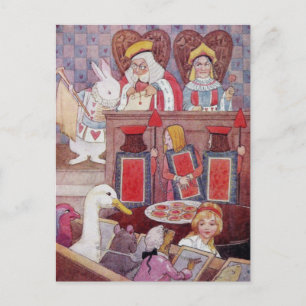Postal Rabbit em Alice no País das Maravilhas ~ Cartão