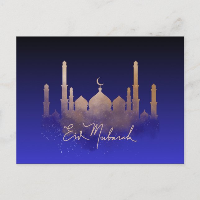 Postal Ramadan - Cartão Saudável "Eid Mubarak" (Frente)