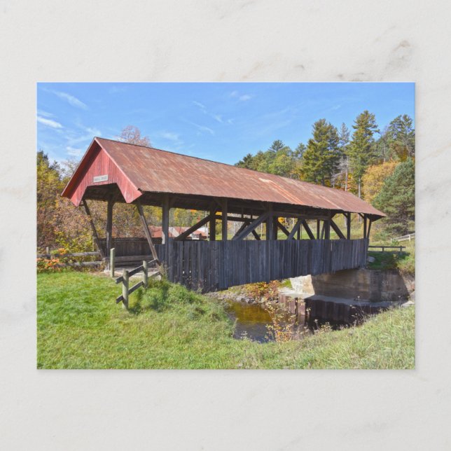 Postal Randall Covered Bridge, Lyndon, Vermont Cartão Pos (Frente)