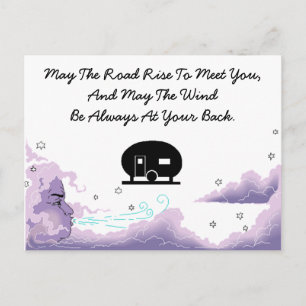 Postal Reboque de viagem de presunto enlatado de cartão p