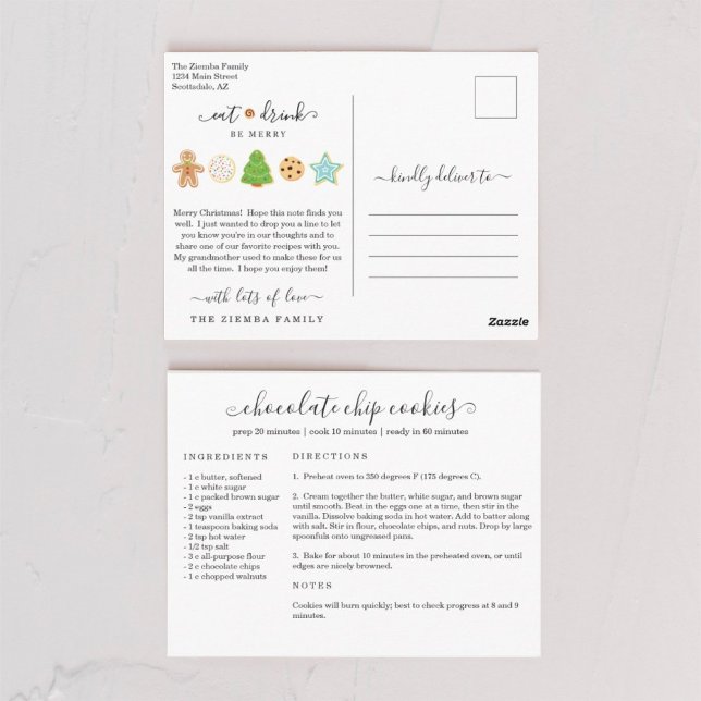 Postal Receita Cartão de Natal (Criador carregado)
