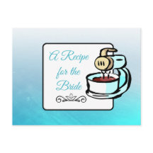 Receita do Cartão de Receita de Casamento de Noiva