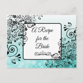 Postal Receita do Cartão de Receita de Casamento de Noiva