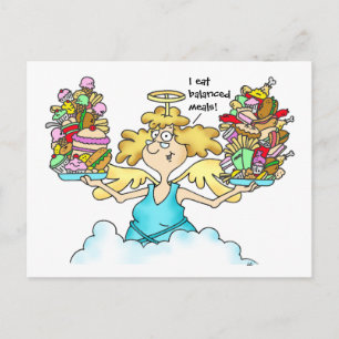 Postal Refeições equilibradas do cartão #8 da dieta do