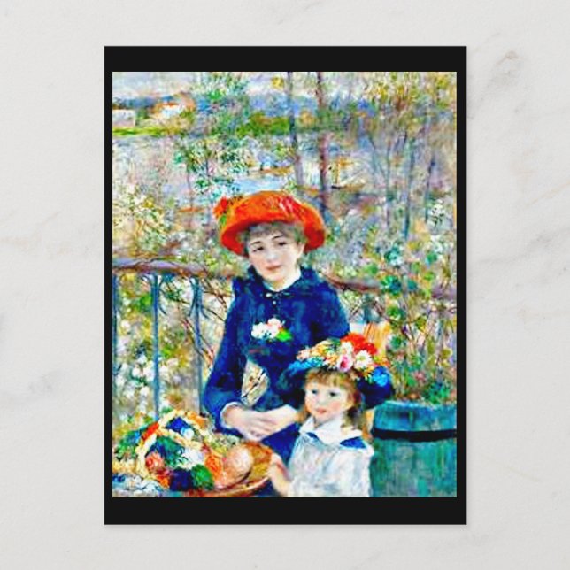 Postal Renoir, Duas Irmãs, Cartão de Posto (Frente)