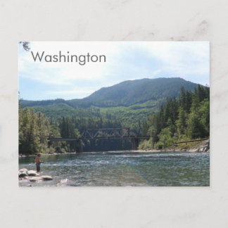Postal Rio no cartão do estado de Washington