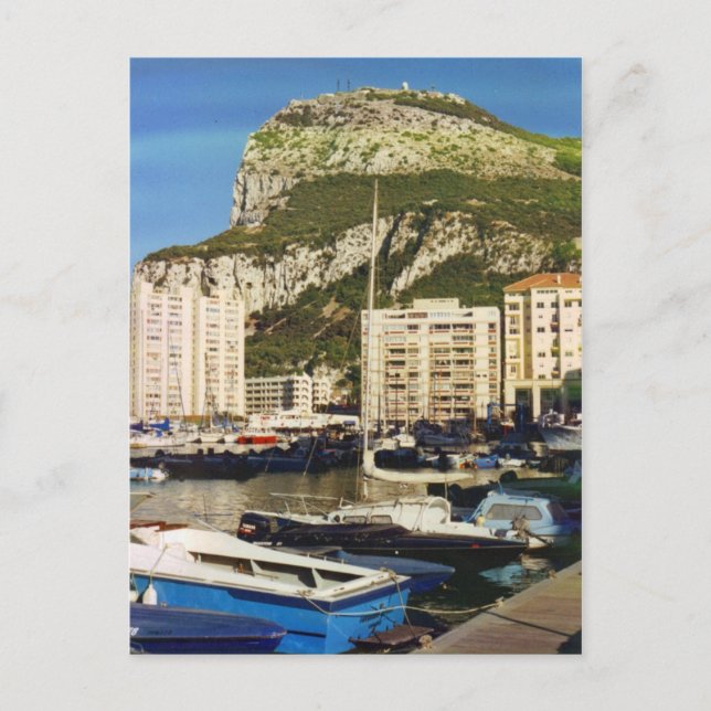 Postal Rocha do cartão de Gibraltar (Frente)
