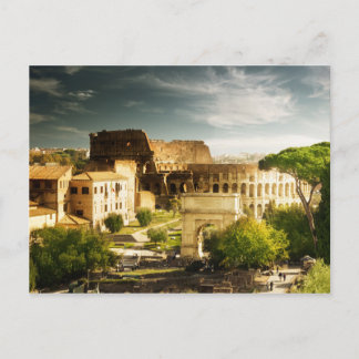 Postal Roma eterno em virtude do cartão de Colosseum