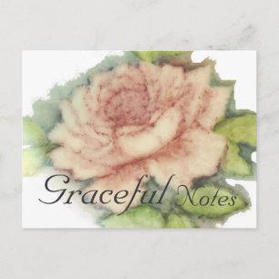 Postal Rosa Inglesa Cartão Postal-Personalizado