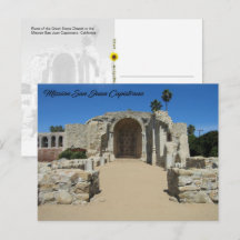 Ruínas da Grande Igreja de Pedra, CA - cartão post