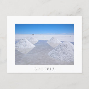 Postal Sal Salar de Uyuni apartamentos branco cartão post