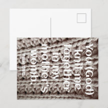 Salm 139:13 Você me tricotou com o cartão de escri