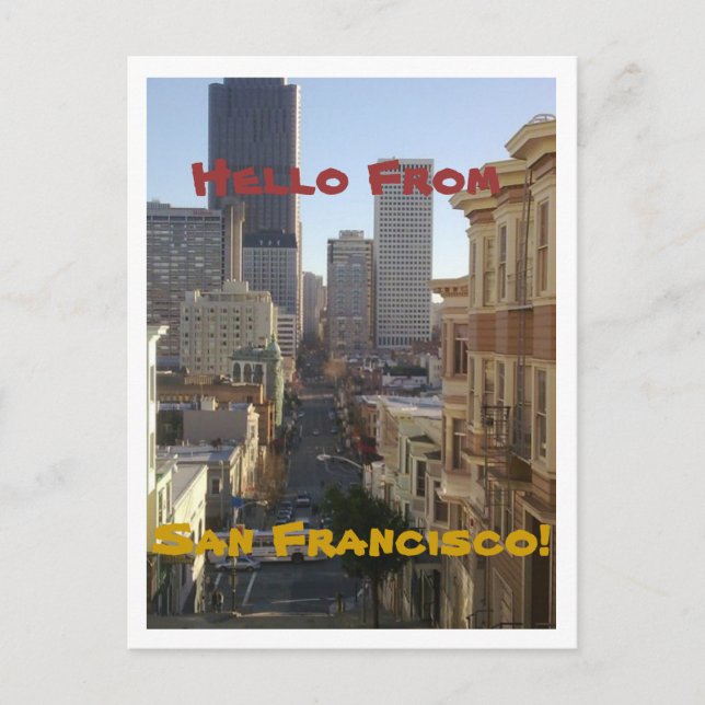 Postal San Francisco, Cartão Poste da Califórnia (Frente)