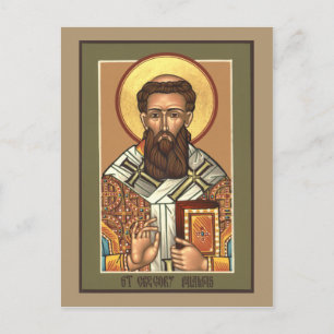 Postal Santo Gregory Palamas - Cartão de Oração