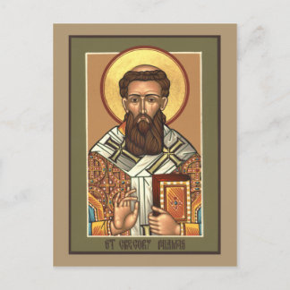 Postal Santo Gregory Palamas - Cartão de Oração