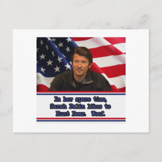 Postal Sarah Palin Gosta Do Cartão De Posto Do Urso De Ca