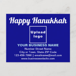 Postal Saudação de Hanukkah para o Cartão Azul