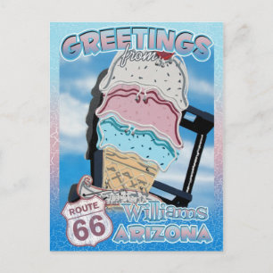Postal Saudações da Rota 66 Williams Arizona Cartão Posta