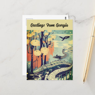 Postal Saudações do Cartão de Viagem Personalizável da Ge