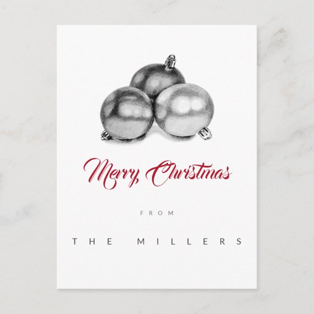 Postal Sem Foto de Cartão de Pós-Natal (Frente)