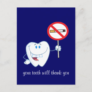 Postal Sem Fumar - Os Seus Dentes Agradam-Lhe Cartão Post
