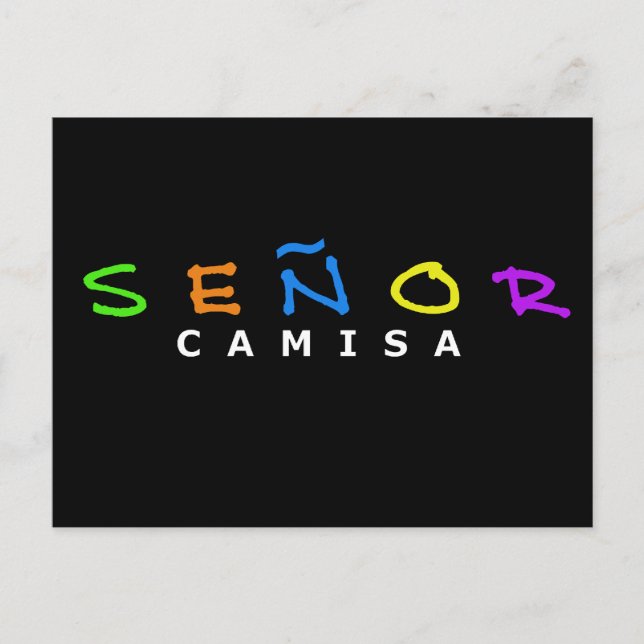 POSTAL SENOR CAMISA CARTÃO (Frente)