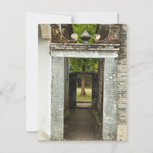 Postal Série Li jardim - Cartão de Elegância Oculto