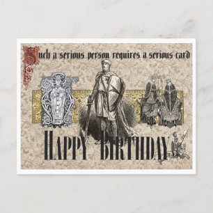 POSTAL SÉRIO! CARTÃO DE ANIVERSÁRIO COM MENSAGEM