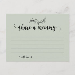 Postal Serviço Funeral, tema Sage, Compartilhe um cartão 